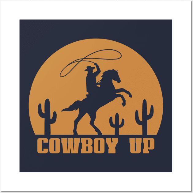 Cowboy Up Wall Art by SommersethArt